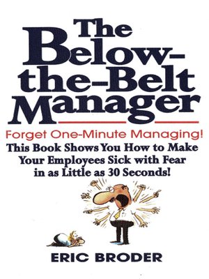 cover image of The Below-the-Belt Manager
